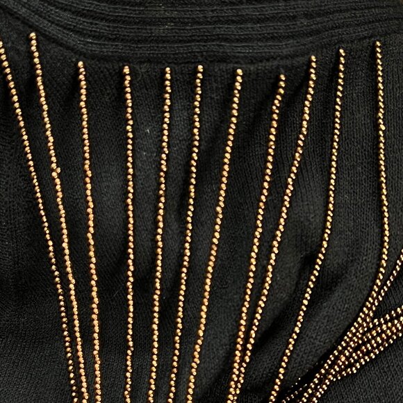 Vintage Silk Beaded Kit Crop Top Halter Blouse Shirt Sexy Going Out Club 90s Y2K - Picture 7 of 8